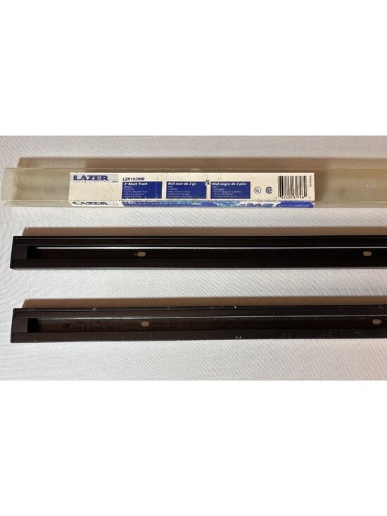 Halo Other - HALO Lazer Track Lighting Rail LZR102MB For 120V AC Max 20 Amps 2 Ft Black Track